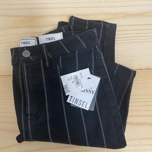 NWT Tinsel Pinstriped Jeans